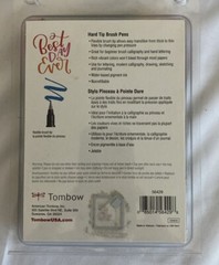 Tombow Fudenosuke Colors Hard-Tip Brush Pen 10 Count