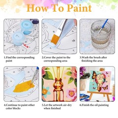 Okarina Framed Paint by Numbers Kit for Adults Beginner, Let Your Light Shine…