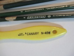 Six Vintage Paintbrushes Grumbacher Delta Lexington Canary Simmons Germany USA