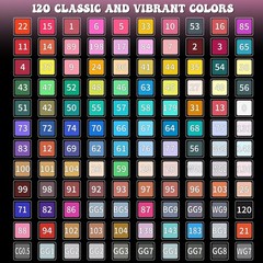 120-Colors Alcohol Based markers, Alcohol Markers Set, Dual Tip Alcohol Sketc…