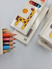 Bruynzeel Colored Pencils Small Short Pencils in Individual Boxes Vintage 10 Box