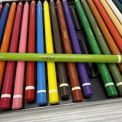 CONTE A PARIS Pastel Pencils – 24 Crayons Pastel Colors in Metal Tin Case