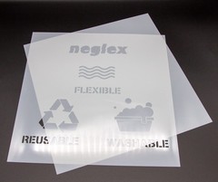 NEGLEX 7.5mil Blank Mylar Translucent, 7.5mil, 12″ x 12”, 10 Pack, white