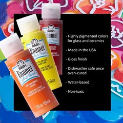 Gloss Finish Acrylic Enamel Craft Set Designed for Beginners and Artists, Non…