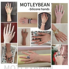 Motleybean Realistic Silicone Female Hand Life Size Female Model Hand For