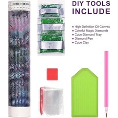 Diamond Art Kits for Adults,Bookstore Diamond Painting for Beginners | 5D Diamon