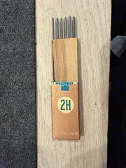 Vintage Art Supplies, Turquoise Drawing Leads, Ruwe Pencils, Castell, Craftint