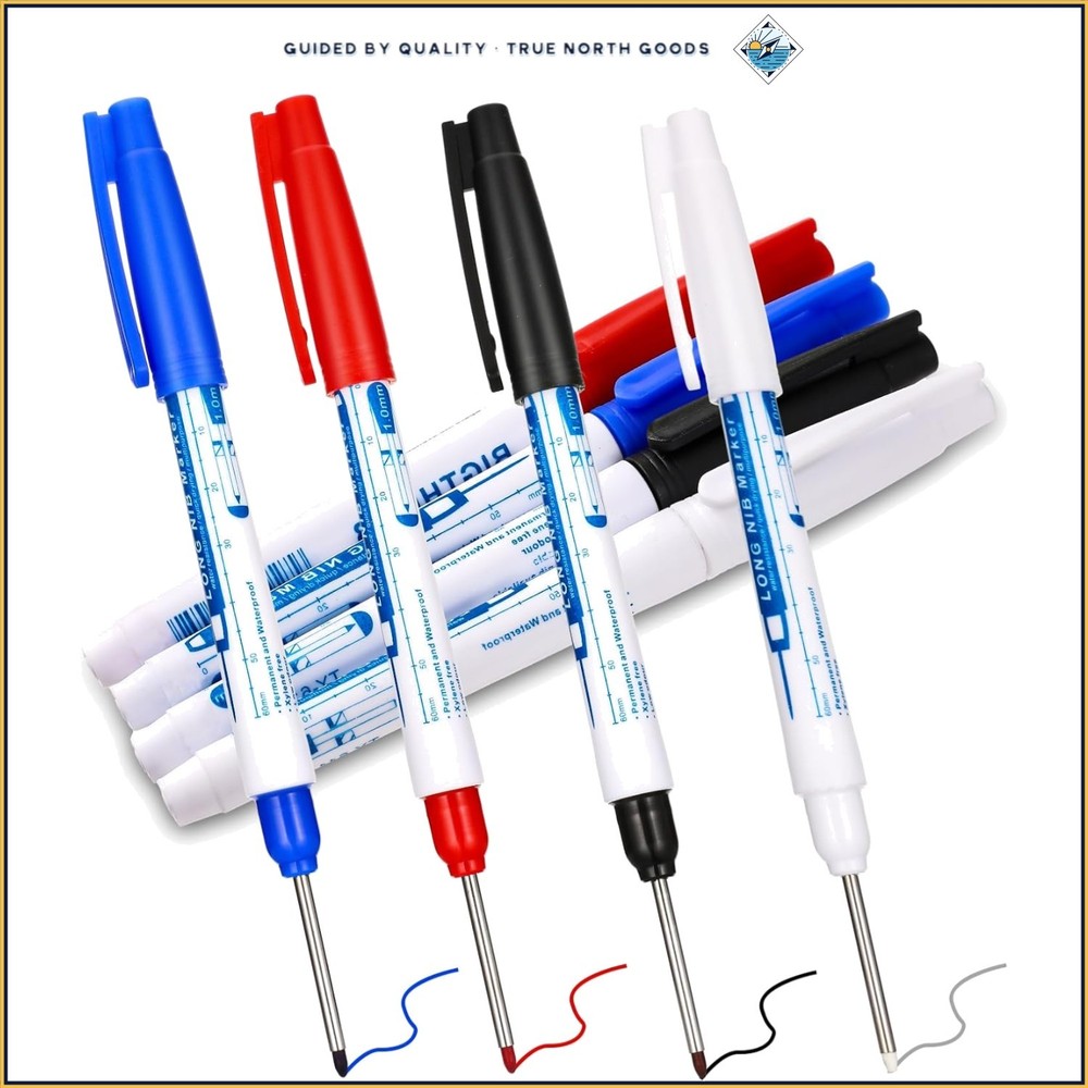 Durable Fine Tip Markers for Writing, Painting and Marking on Multiple Surfaces