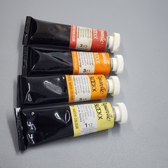 4 BlockX Artists Water Colour Color 15ml Tubes* Cadmium Orange Red Naples Yellow