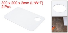 2pack Acrylic Paint Tray Palette Rectangle Pallet Painting with Thumb Hole Clear
