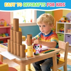 Rolliezs Cardboard Tubes for Crafts, 30 Pack Brown 1.77 x 3.94 inches, brown