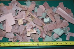 4 pounds Catlinite or Pipestone for crafts including slabs & peace pipe patterns