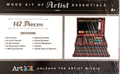 Art 101 142-Piece Wood Kit Of Artist Essentials