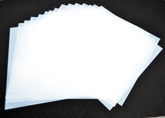 12″ Mylar Sheets 7.5Mil White for Airbrush Stencil Cutting, Quilting,Cricut 15PK