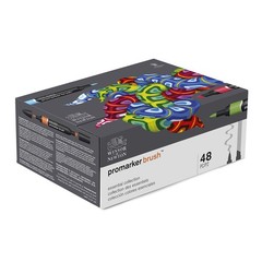 ProMarker Brush Set 48 Count Essential Collection Winsor Newton 290080