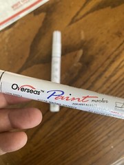 Overseas Paint Marker 2 WHITE Multi Colored Oil Based Pen Permanent PMA-520