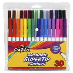 Washable Super Tip Markers, 30 Count