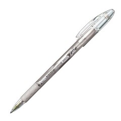 NEW Pentel Arts Sunburst Metallic 2-PACK .8mm Metal Tip Gel Ink Pens SILVER/GOLD