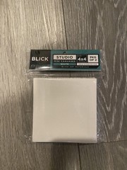 Blick Studio 4×4 Mini Canvases – White (Pack of 2)