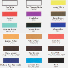 Water Soluble Oil Color Paint Set – 12ml Tubes – Solvent-Free – Assorted Colors