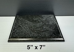 8″x10 & 5″x7″ Black Marble Finished Wood Plaque Boards for Making Custom Awards