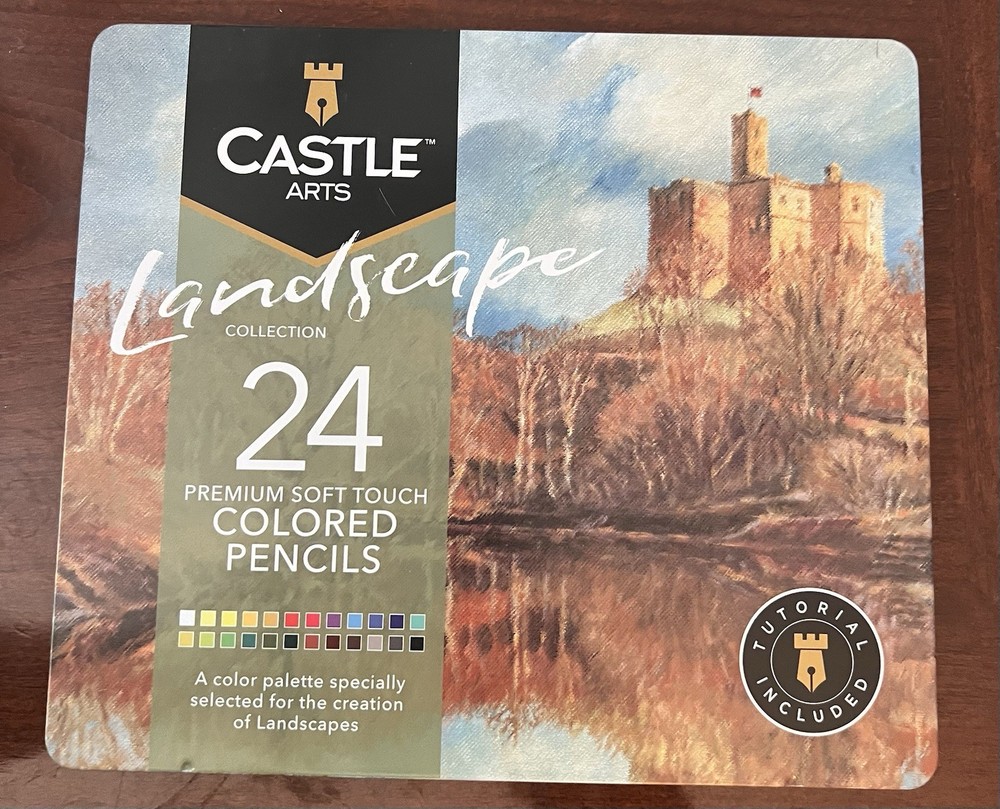 Castle are Colored Pencils Landscape Collection 24 Pencils