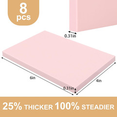 8Pcs 4″X6″ Rubber Carving Blocks, Soft Linoleum Block for Printmaking, Rectangle