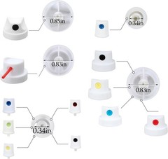 Universal Spray Paint Cap Set – 26 pcs for Various Spray Cans