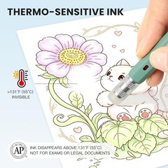 iiGEN 36 Erasable Gel Pens 0.6mm, Quick Dry, Smooth, Assorted Colors