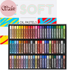 Soft Oil Pastels Set: 72 Vibrant Colors Oil Pastels for Artists Beginners Adults
