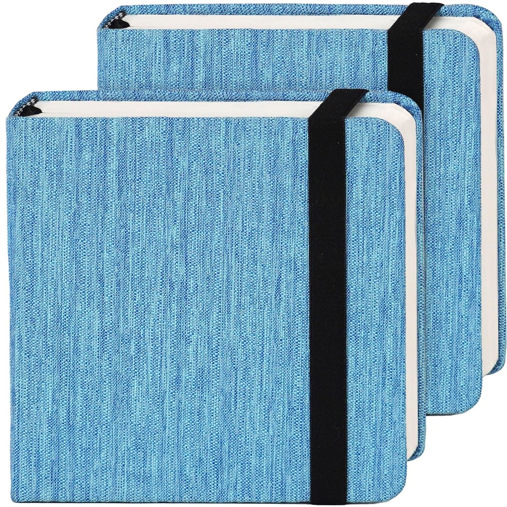 Watercolor Journal 2 Pack 4.7×4.7 100% Cotton 300gsm/140lb Acid Free Deep Blue