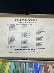 Vintage 1954 Nupastel Color Sticks Pastels 24 Squares New