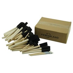 50pcs Foam Brush and Round Foam Brush Set with High Density Foam for Multi Pr…