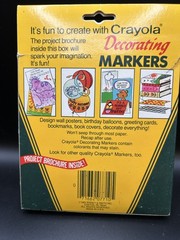 Vintage 1983 Crayola Decorating Markers Set No. 7710 8 Water-Based USA