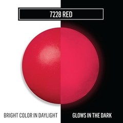 Glow in the Dark Acrylic Paint 2oz Red Bottle for Wood Canvas Paper Crafts