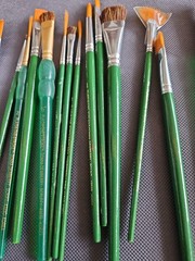 18 Plaid One Stroke Folk Art Donna Dewberry Brushes New And Gently Used