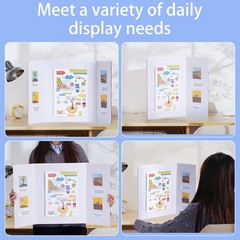 6 Pack Medium Trifold Poster Boards – 26″ x 16″ White Corrugated Cardboard