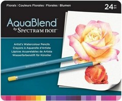 Spectrum Noir Aquablend Florals Pencils, Multi-Colour, Pack of 24