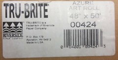 Azure 48″ × 50′ Riverside Tru-Brite® Paper Roll (00424) New In Box