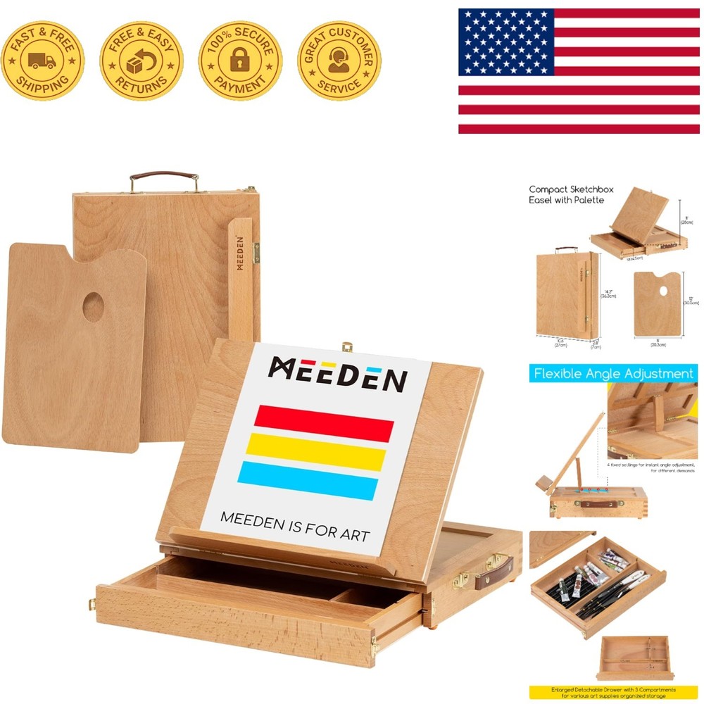 Adjustable Table Sketch Easel with Storage Drawer – Ideal for Artists & Students
