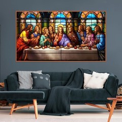 BOHADIY 5D DIY The Last Supper Diamond 27.5 x 15.7 inches,