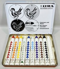 LYRA REMBRANDT WAX CRAYONS 10 Count Wachsmal-Kreiden Abwaschbar