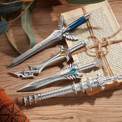 Zonon 12 Pack Ancient Sword Pens Set Fun Novelty 12 Count (Pack of 1), Silver