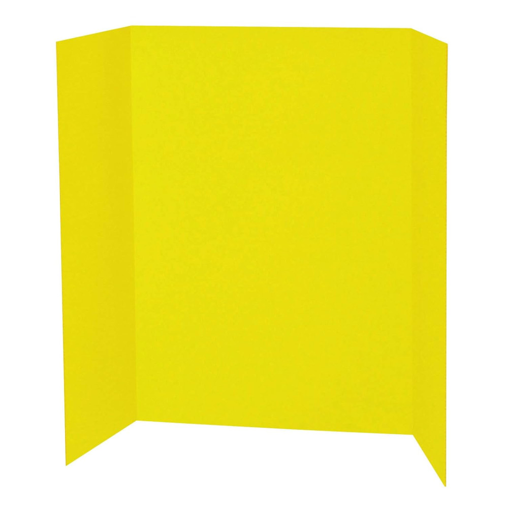 Spotlight 1 Ply Trifold Display Board, 48″ Width X 36″ Height, Yellow