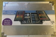 NEW All-Media 126Pc Art Set – Artist’s Loft Paints Pencils Pastels Brushes Paper