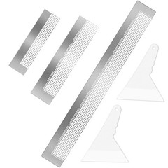 3 Pieces Stainless Diamond Painting Ruler Steel Art Chrome