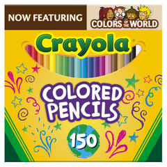 Crayola Colors of the World Colored Pencils, 150 Ct, Arts & Crafts, Ages 5+
