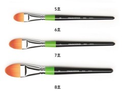 HWAHONG Artist Design Paint Brush Filbert Flat Brush 982 1Set (5ea Brushes)