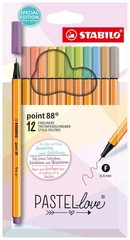 STABILO Fineliner point 88 – Pastellove Set – 1 Count (Pack of 1), MultiColor