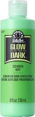 FolkArt glow in the dark paint, 8 oz, Green 8 Fl Oz 8 (Pack of 1),